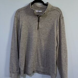 Greg Norman Men’s Medium Heather Gray 1/4 Zip Pullover Fleece Golf Sweatshirt